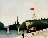 Henri Rousseau - Notre Dame View of the Ile Saint Louis from the Quai Henri IV